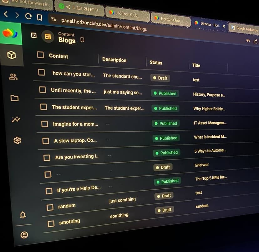 HORIZON PANEL